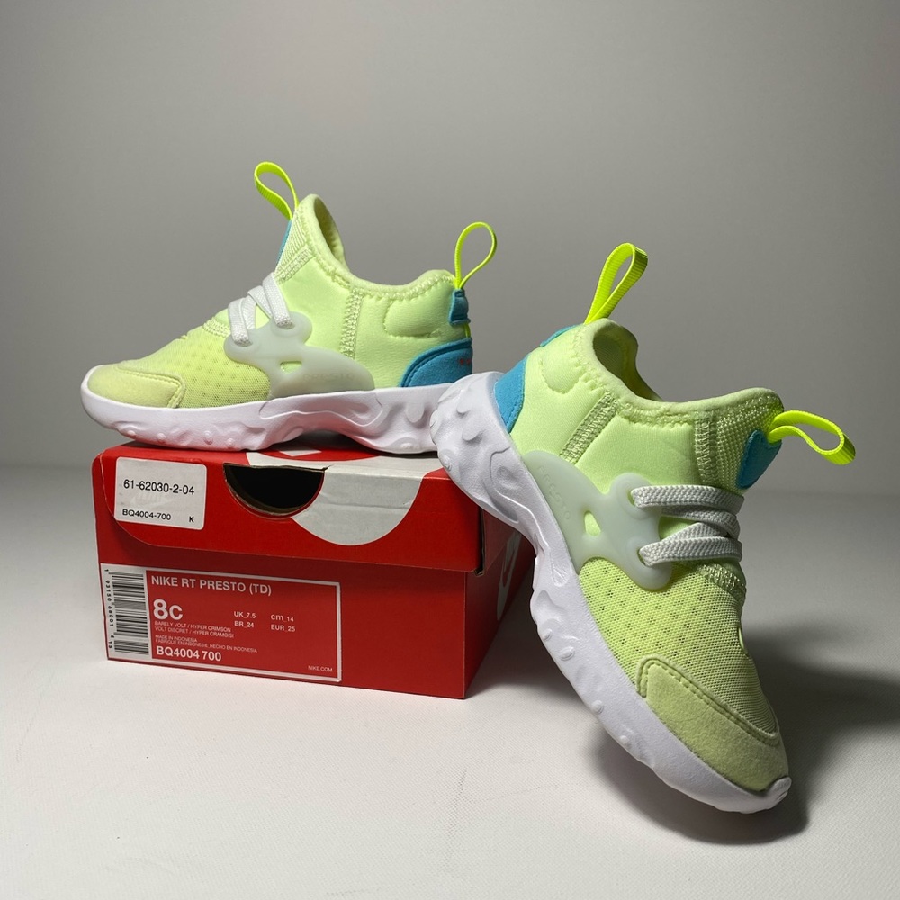 Neon Nike Prestos Toddler US 8C